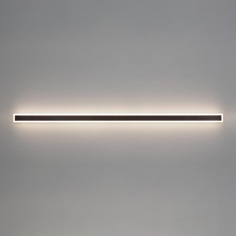 Metall lineare Formwandlicht moderne 1 leichte Wandmontageleuchte in Schwarz