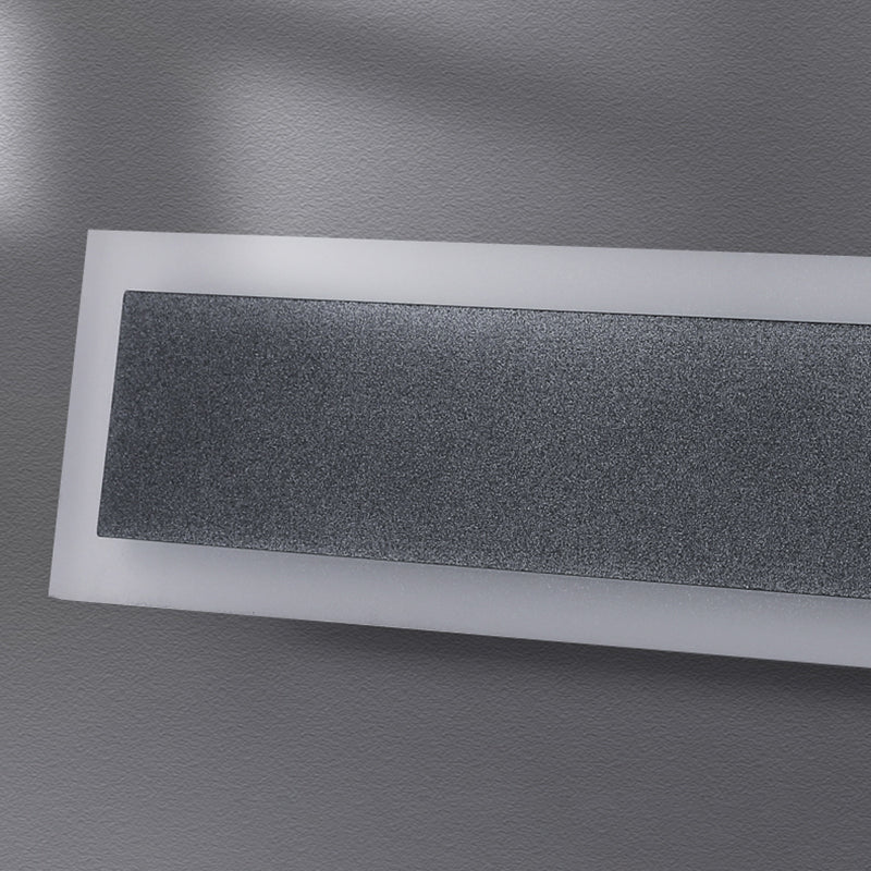 Metall lineare Formwandlicht moderne 1 leichte Wandmontageleuchte in Schwarz