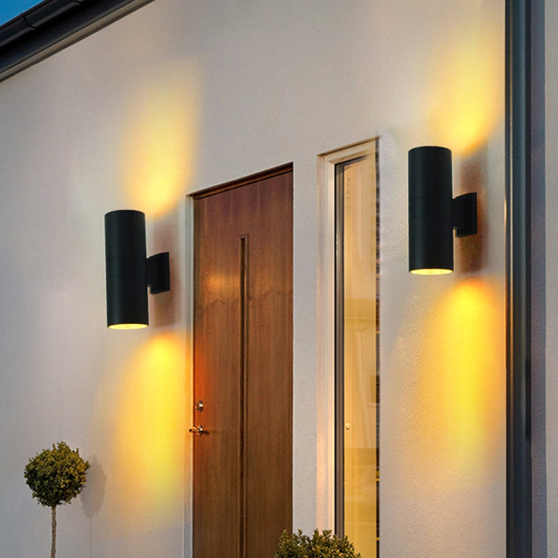 Multi Lights Geometric Wall Lights Modern Style Metal Wall Lighting Fixtures in Black