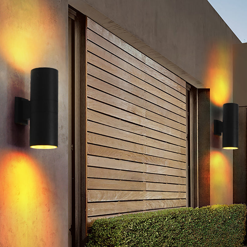 Multi Lights Geometric Wall Lights Modern Style Metal Wall Lighting Fixtures in Black