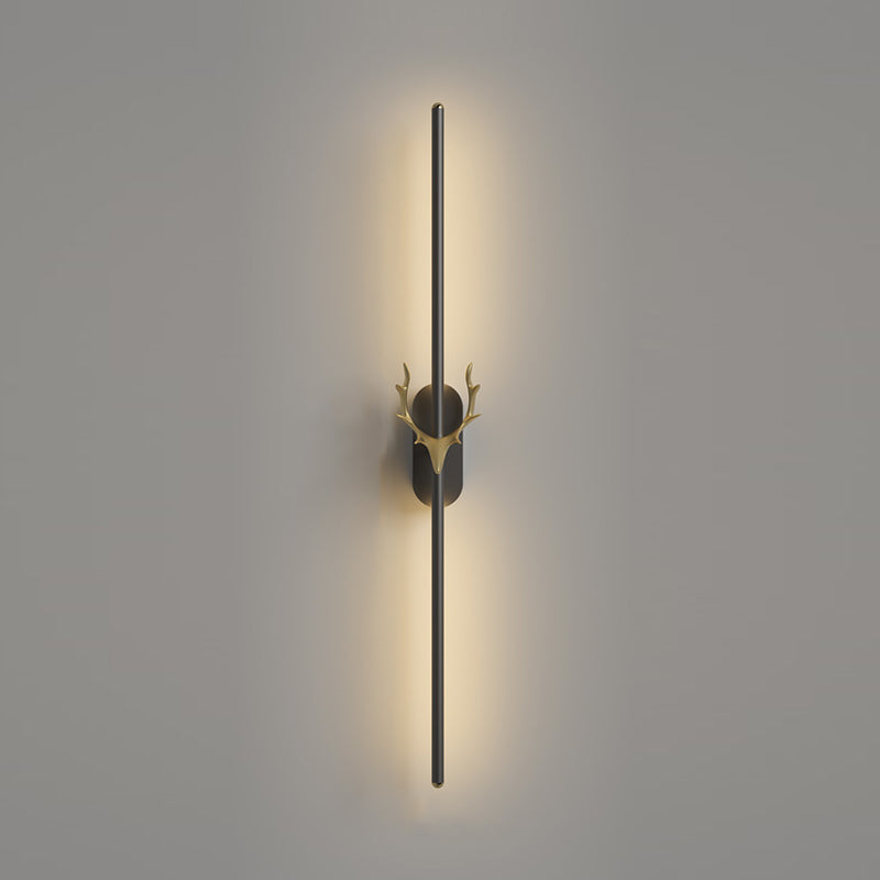 Metal Linear Shape Wall Mount Lighting Modern 1-Light Wall Mounted Light Fixture