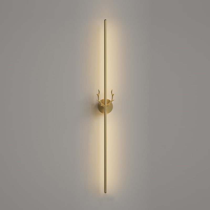 Metal Linear Shape Wall Mount Lighting Modern 1-Light Wall Mounted Light Fixture