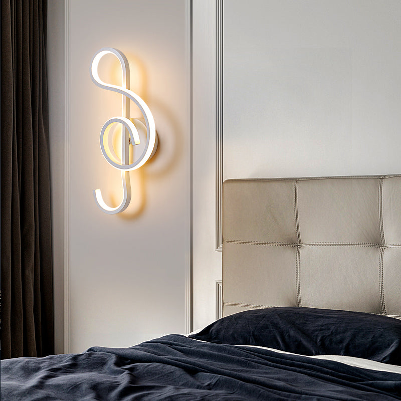 Contemporary Style Metal Wall Light Linear LED Wall Sconce for Living Room