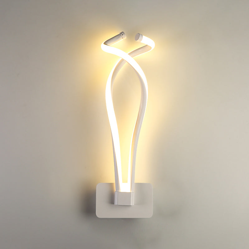 Contemporary Style Metal Wall Light Linear LED Wall Sconce for Living Room