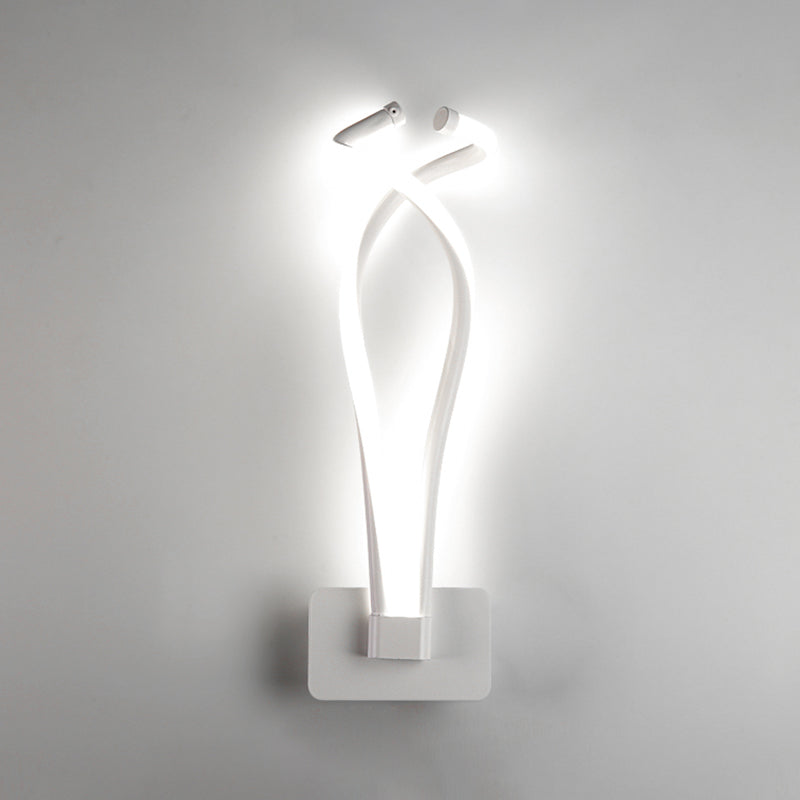 Contemporary Style Metal Wall Light Linear LED Wall Sconce for Living Room