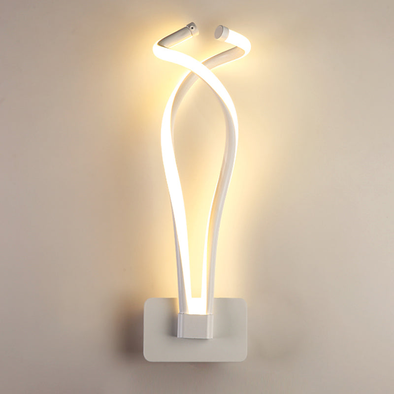 Contemporary Style Metal Wall Light Linear LED Wall Sconce for Living Room