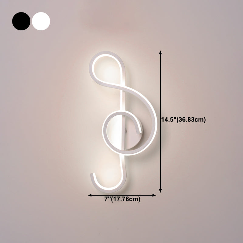 Contemporary Style Metal Wall Light Linear LED Wall Sconce for Living Room