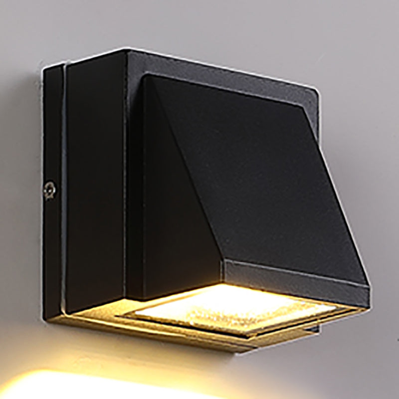 1 Light Geometric Wall Lights Modern Style Metal Wall Mounted Lamps