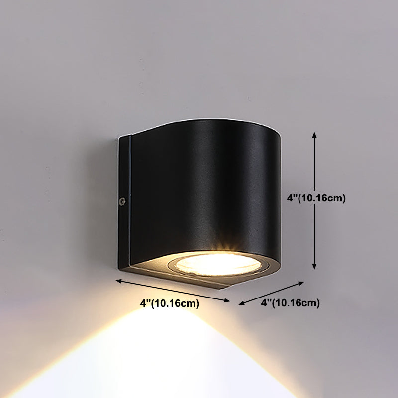 1 Light Geometric Wall Lights Modern Style Metal Wall Mounted Lamps