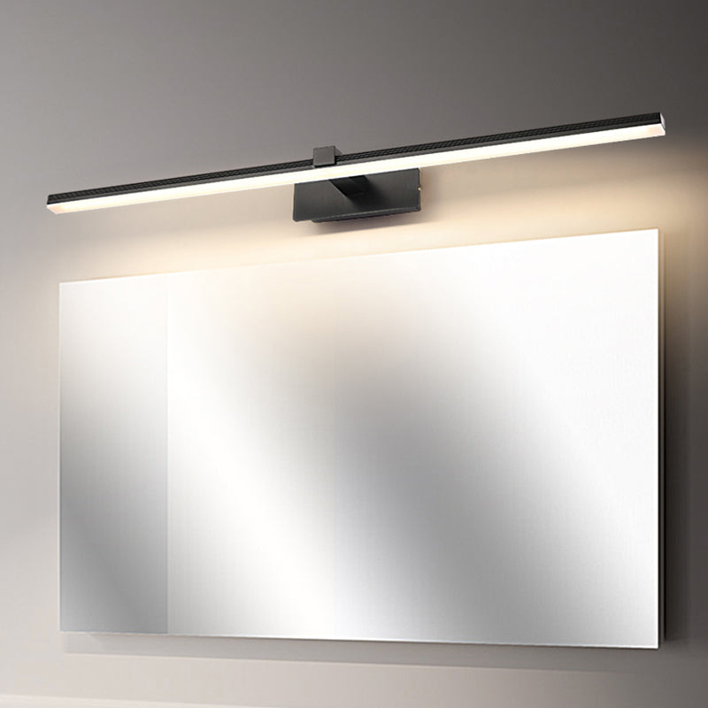 Linear Shape Modern Style Vanity Light Metal 1-Light LED Mirror Light for Bathroom