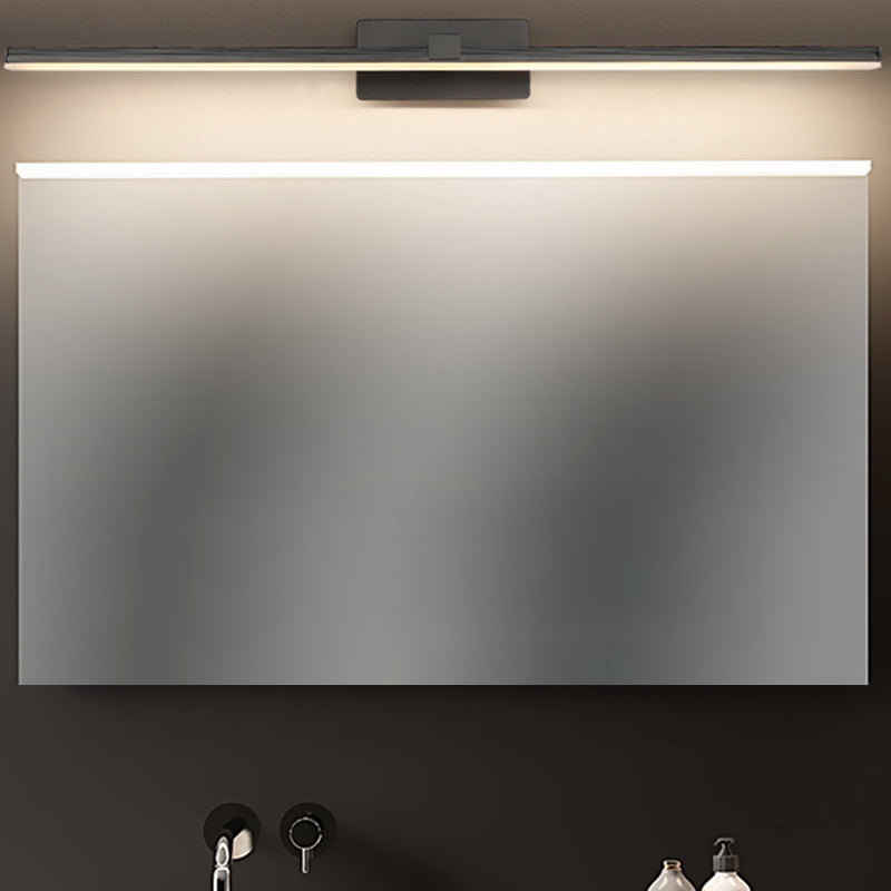 Linear Shape Modern Style Vanity Light Metal 1-Light LED Mirror Light for Bathroom