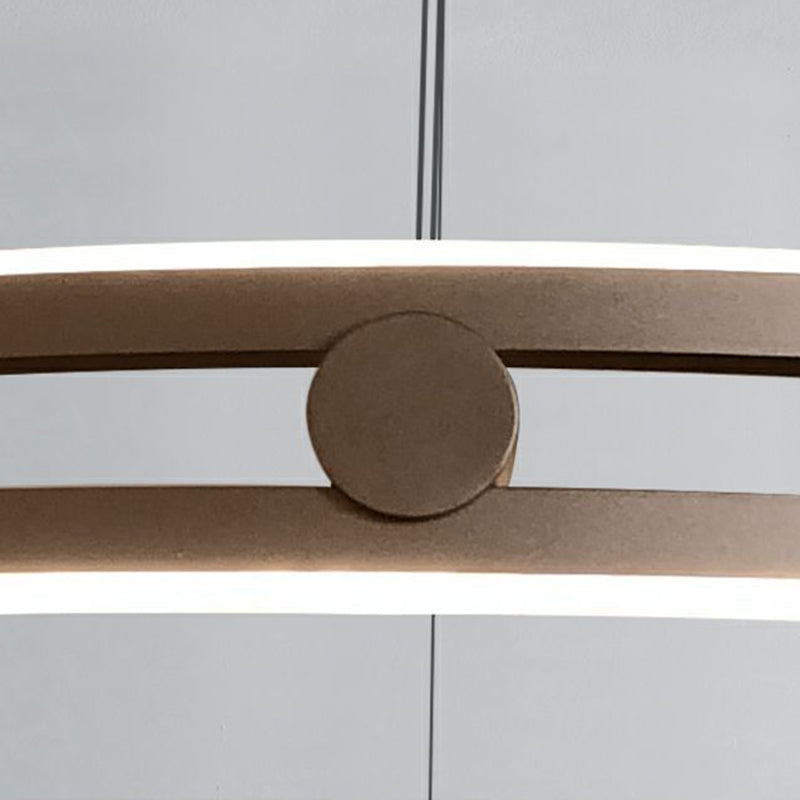 Metal Chandelier Light Fixture Ring Simple LED Ceiling Chandelier Pendant