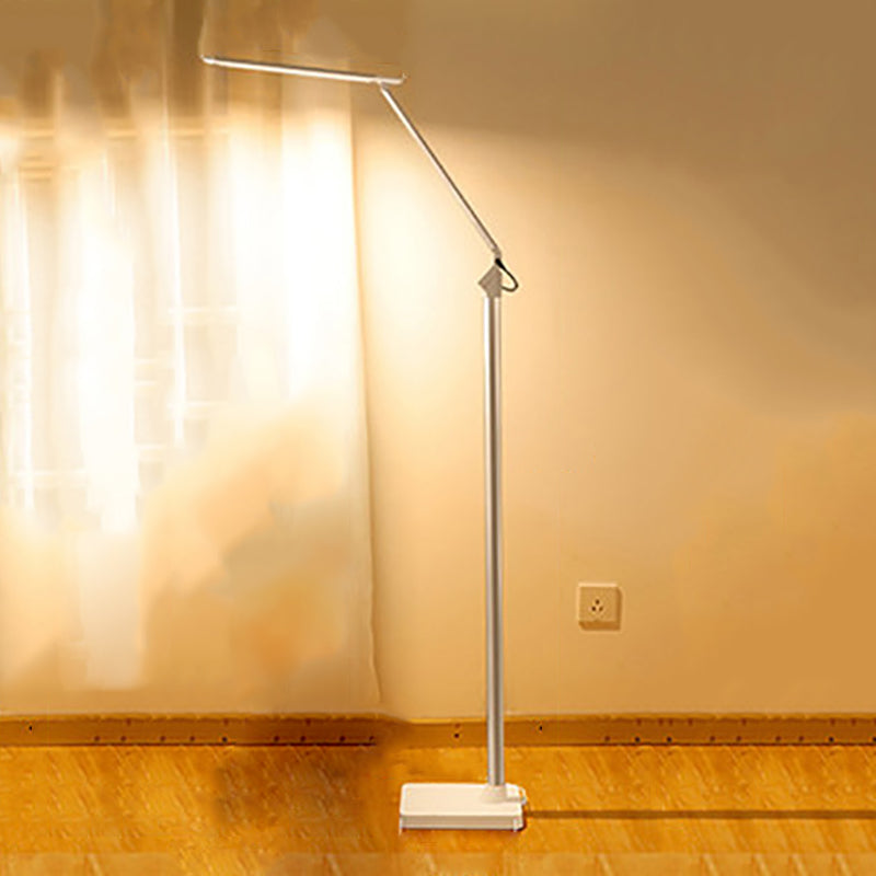 Modern Linear Floor Lamp Metal 59" High Adjustable Floor Light for Living Room