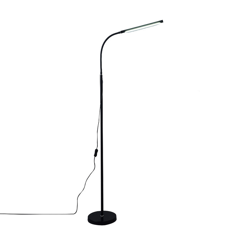 Contemporary Linear Floor Lamp Metal 56" High LED Floor Light for Living Room