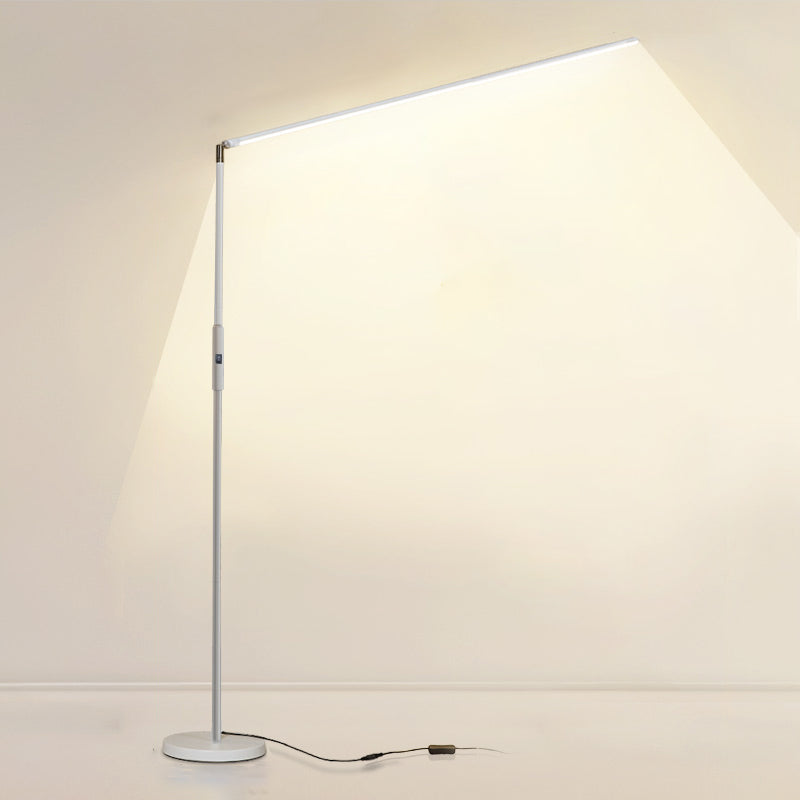 Contemporary Linear Floor Lamp Metal 59" High LED Floor Light for Living Room