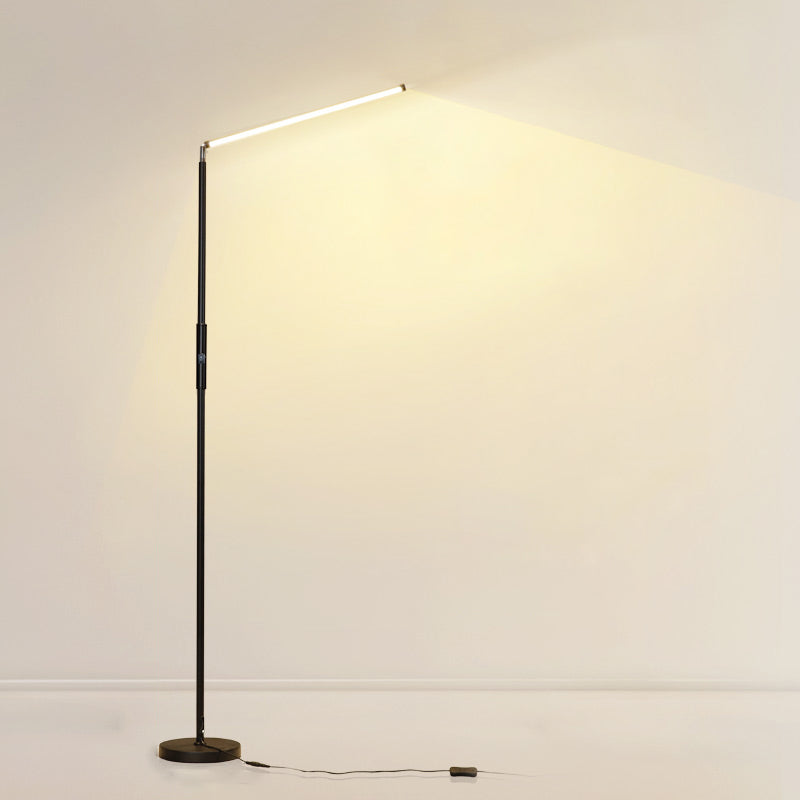 Contemporary Linear Floor Lamp Metal 59" High LED Floor Light for Living Room