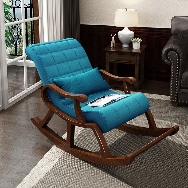 26.37" L x 59.05" W x 35.03" H Solid Wood Lounge Chair Sloped Arm Accent Chair
