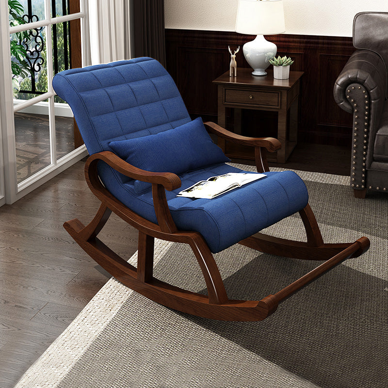 26.37" L x 59.05" W x 35.03" H Solid Wood Lounge Chair Sloped Arm Accent Chair