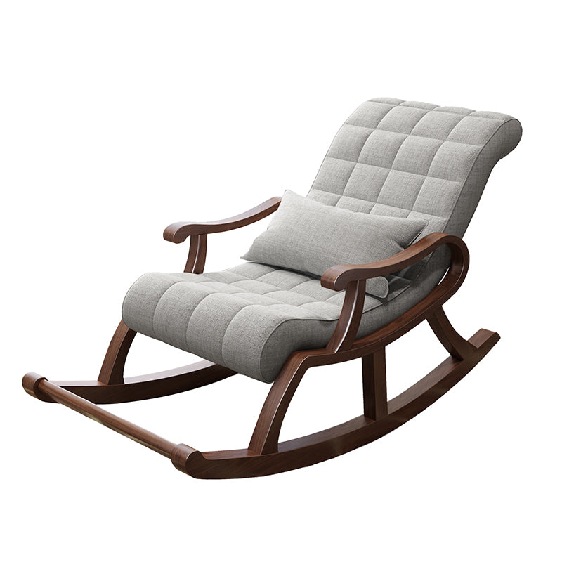 26.37" L x 59.05" W x 35.03" H Solid Wood Lounge Chair Sloped Arm Accent Chair