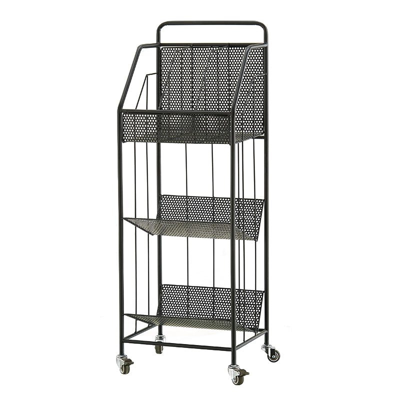 13.8"L Glam Style Bookcase Open Back Shelf Bookcase for Office and Study Room