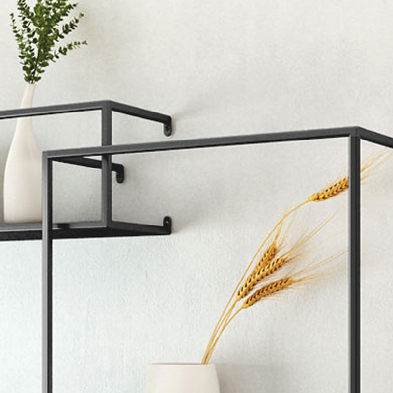Metal Floating Bookcase Modern Style Wall Mounted Bookshelf for Home Office