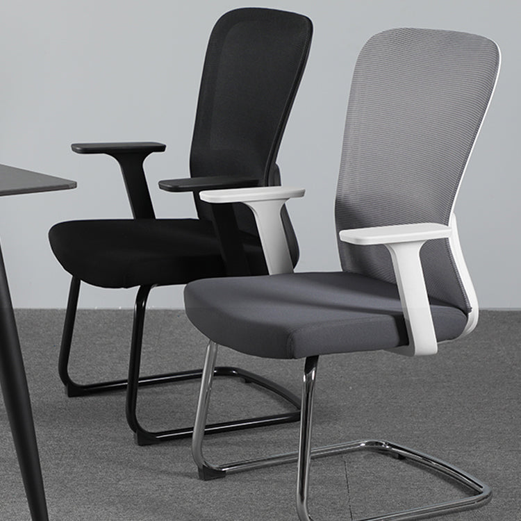 Modern & Contemporary Desk Chair No Wheels Mid Back Home Office Chair