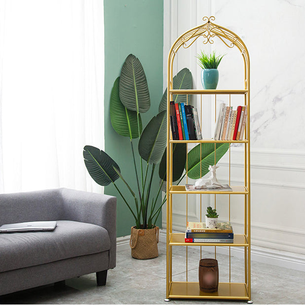 Iron Scandinavian Etagere Bookshelf Vertical Open Bookshelf for Living Room
