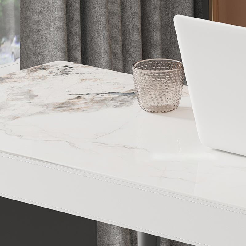 Living Room Counter Wine Table Rectangle Stone Modern Bar Height Pub Table in Grey