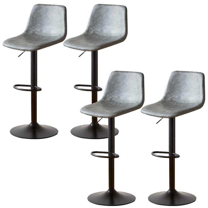 Industrial Liftable Bar-stool Metal Counter Bar Stool with Metal Legs