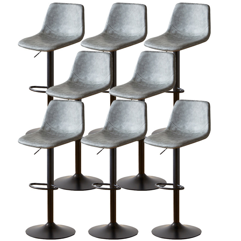 Industrial Liftable Bar-stool Metal Counter Bar Stool with Metal Legs
