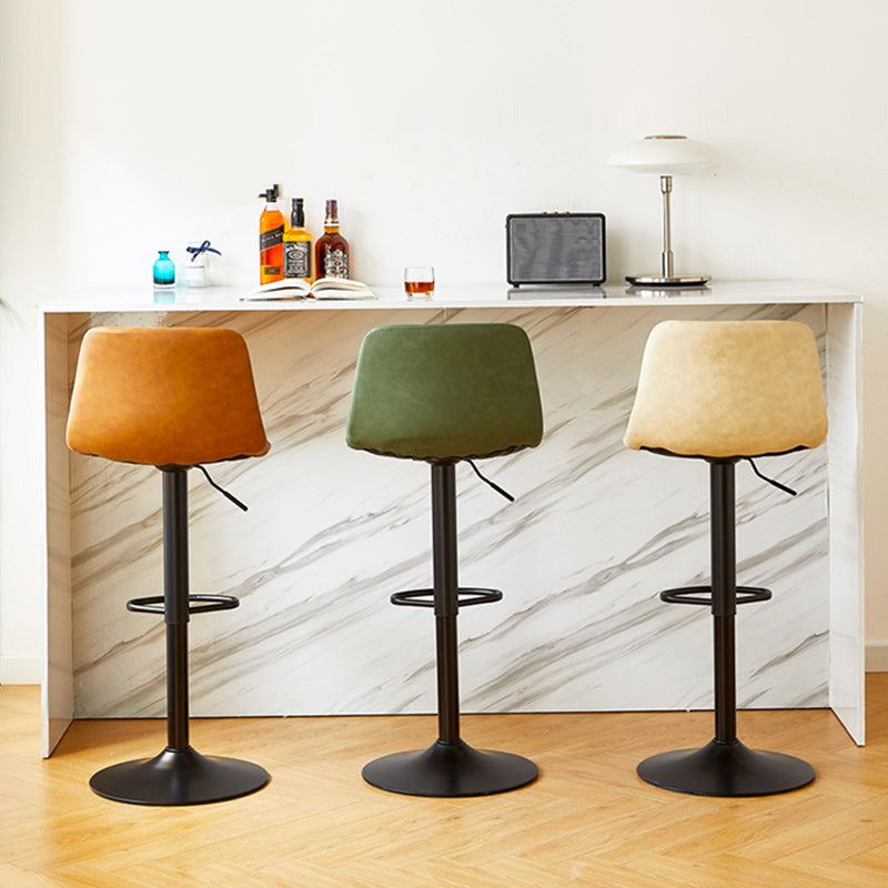 Industrial Liftable Bar-stool Metal Counter Bar Stool with Metal Legs