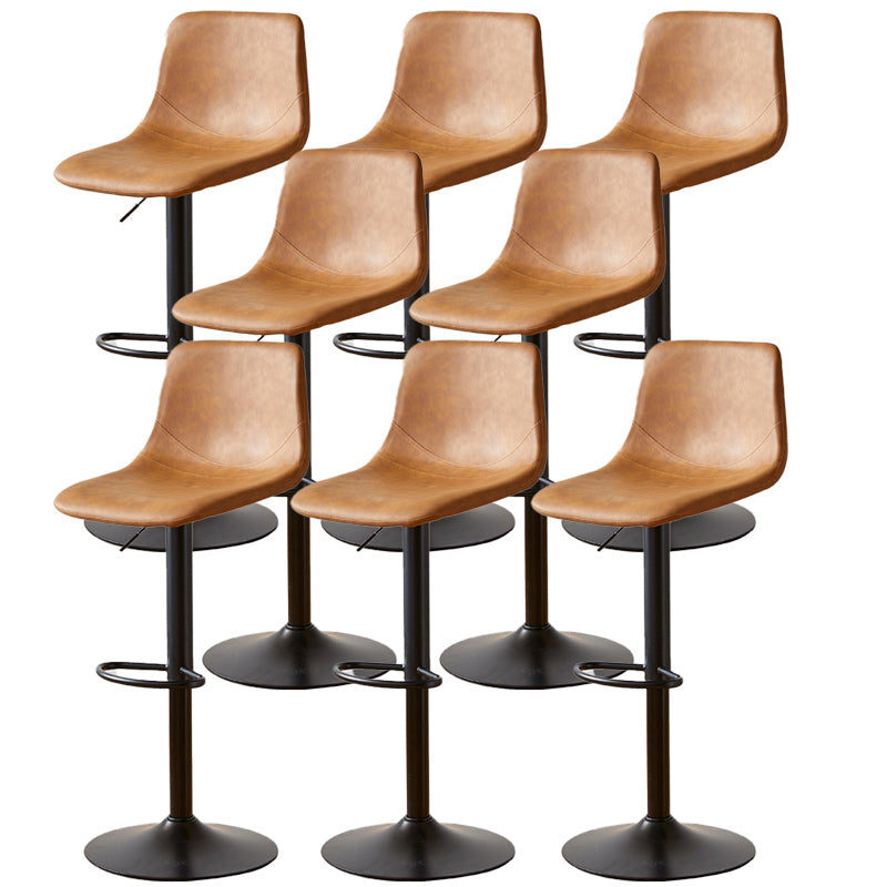 Industrial Liftable Bar-stool Metal Counter Bar Stool with Metal Legs
