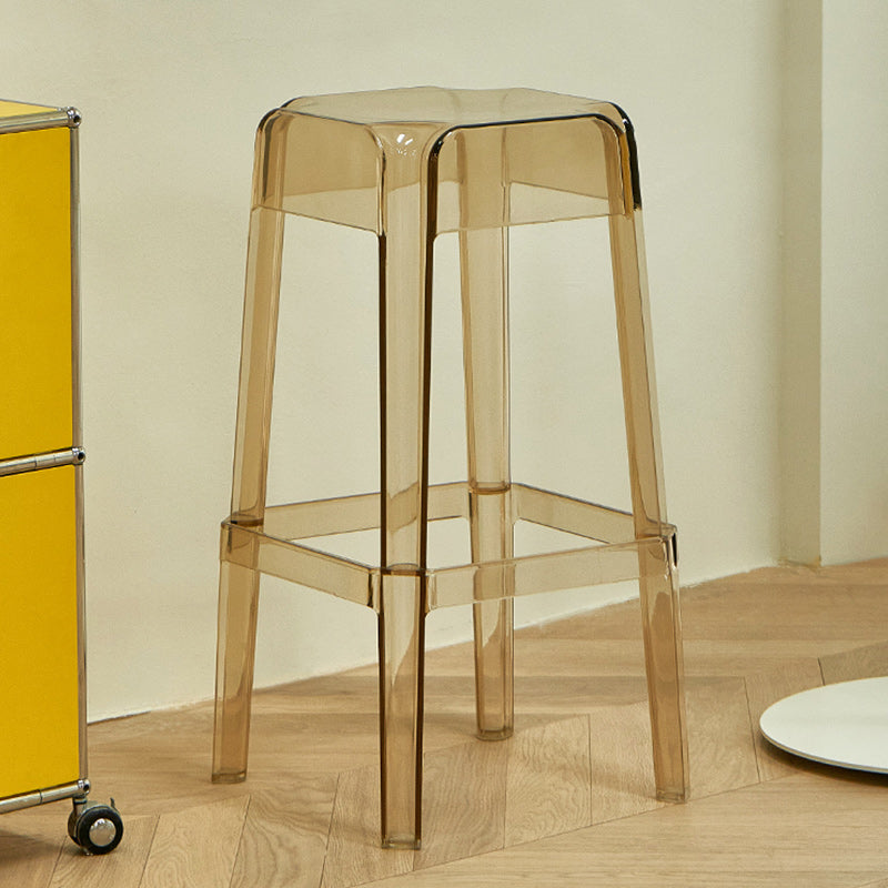 Contemporary Bar-stool Plastic Counter Bar Stool for Restaurant