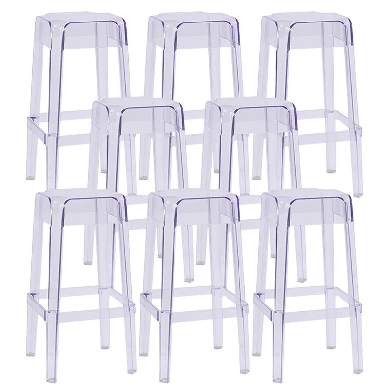 Contemporary Bar-stool Plastic Counter Bar Stool for Restaurant