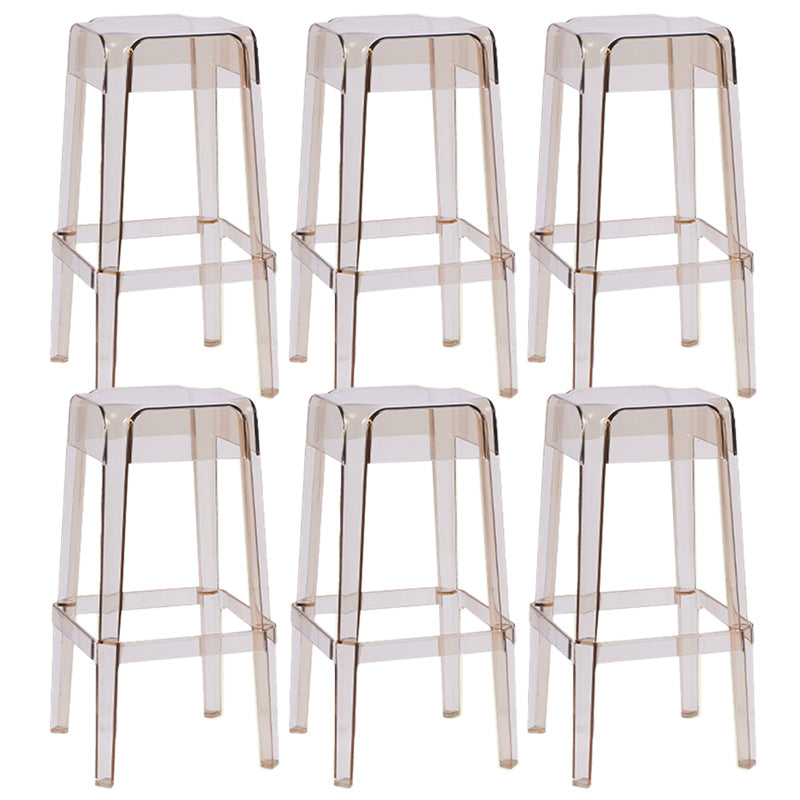 Contemporary Bar-stool Plastic Counter Bar Stool for Restaurant