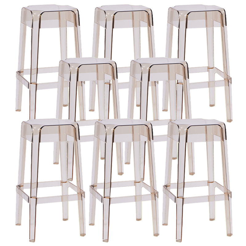 Contemporary Bar-stool Plastic Counter Bar Stool for Restaurant