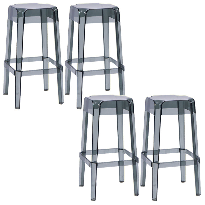 Contemporary Bar-stool Plastic Counter Bar Stool for Restaurant