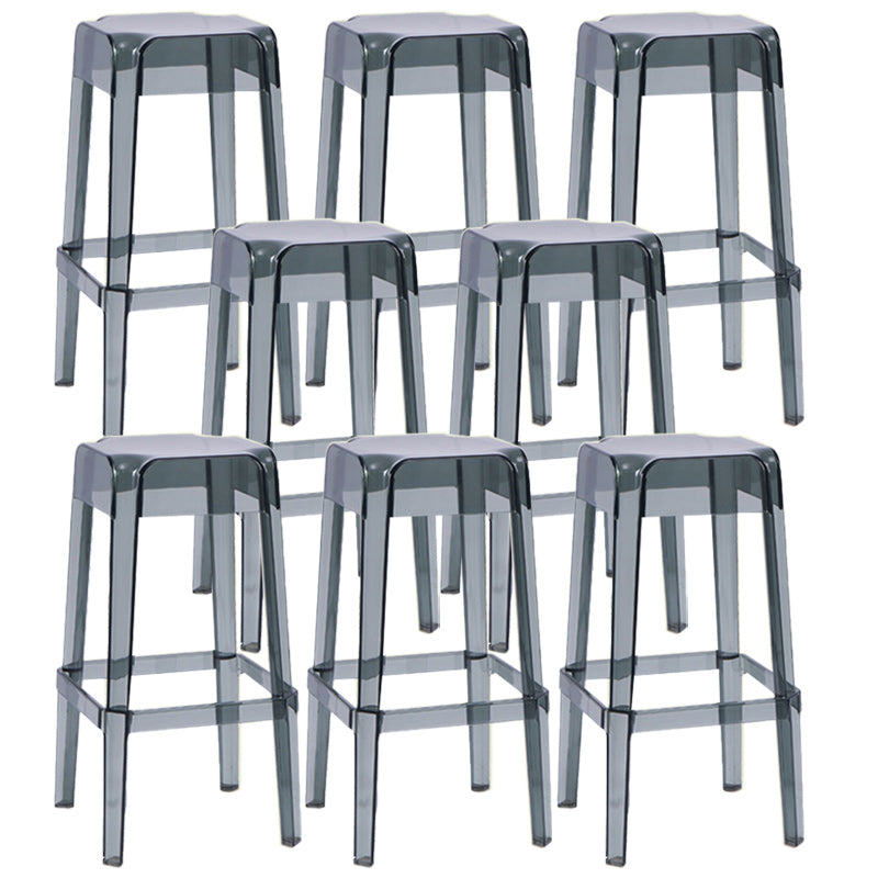 Contemporary Bar-stool Plastic Counter Bar Stool for Restaurant
