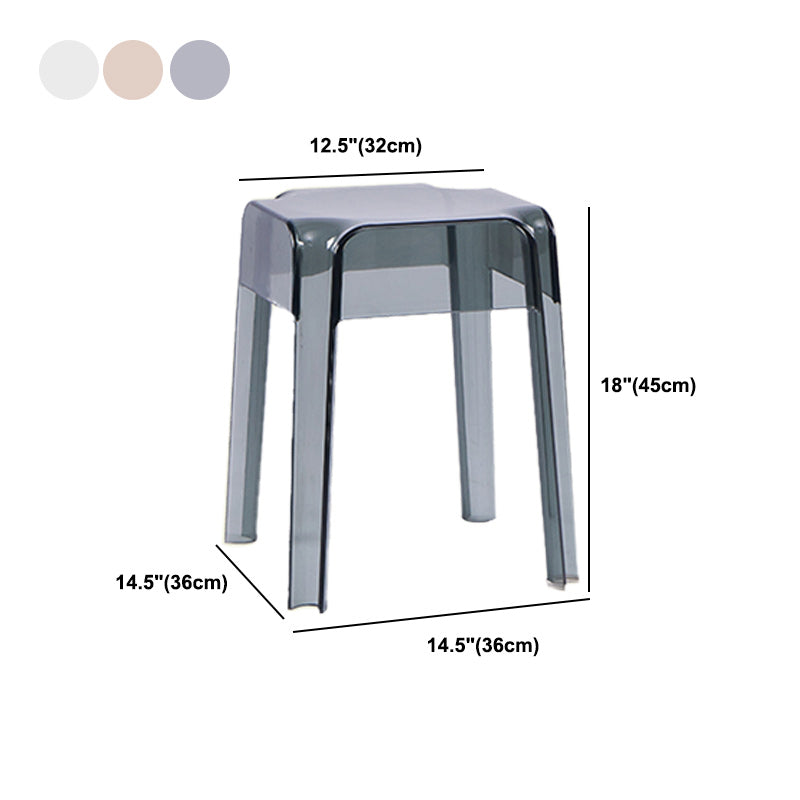 Contemporary Bar-stool Plastic Counter Bar Stool for Restaurant