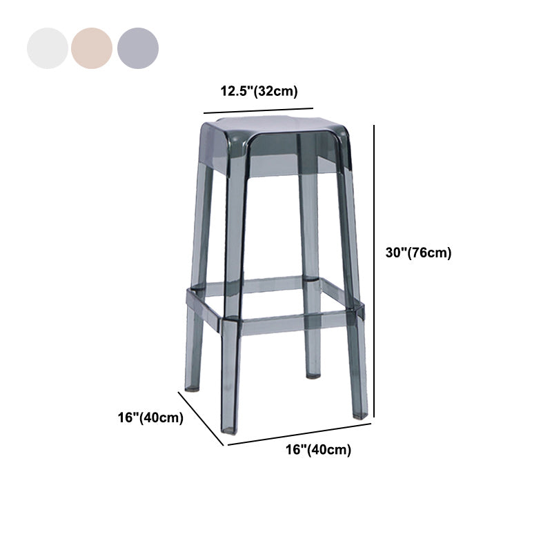 Contemporary Bar-stool Plastic Counter Bar Stool for Restaurant