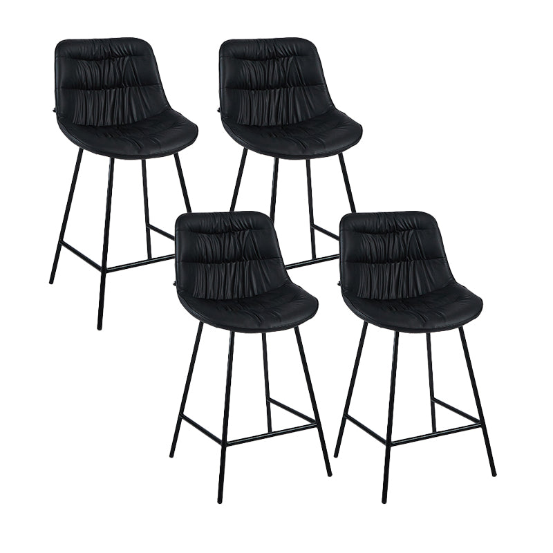 Industrial Bar-stool PU Leather Counter Bar Stool with Metal Legs