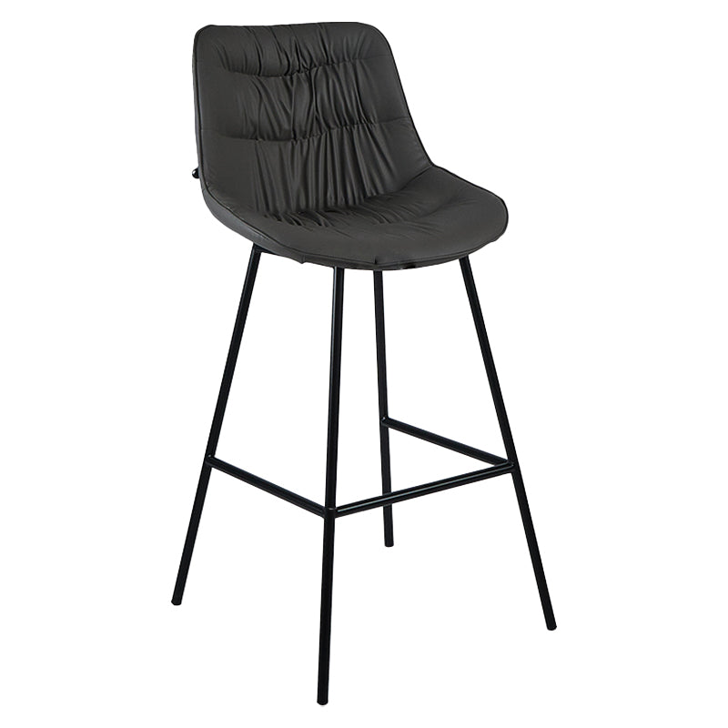 Industrial Bar-stool PU Leather Counter Bar Stool with Metal Legs