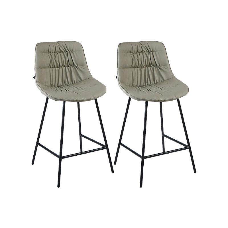 Industrial Bar-stool PU Leather Counter Bar Stool with Metal Legs