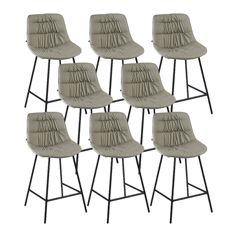 Industrial Bar-stool PU Leather Counter Bar Stool with Metal Legs