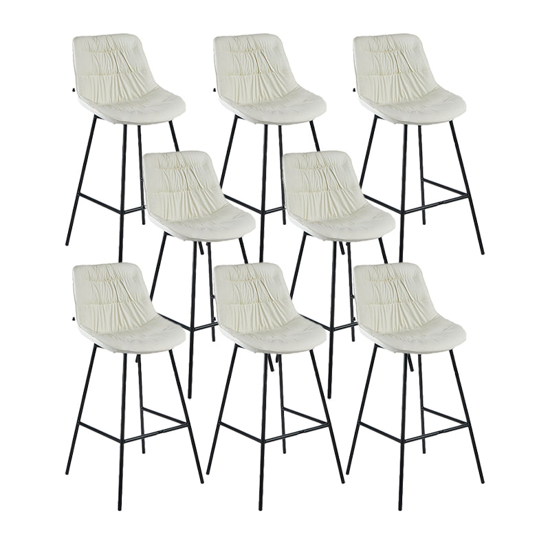 Industrial Bar-stool PU Leather Counter Bar Stool with Metal Legs