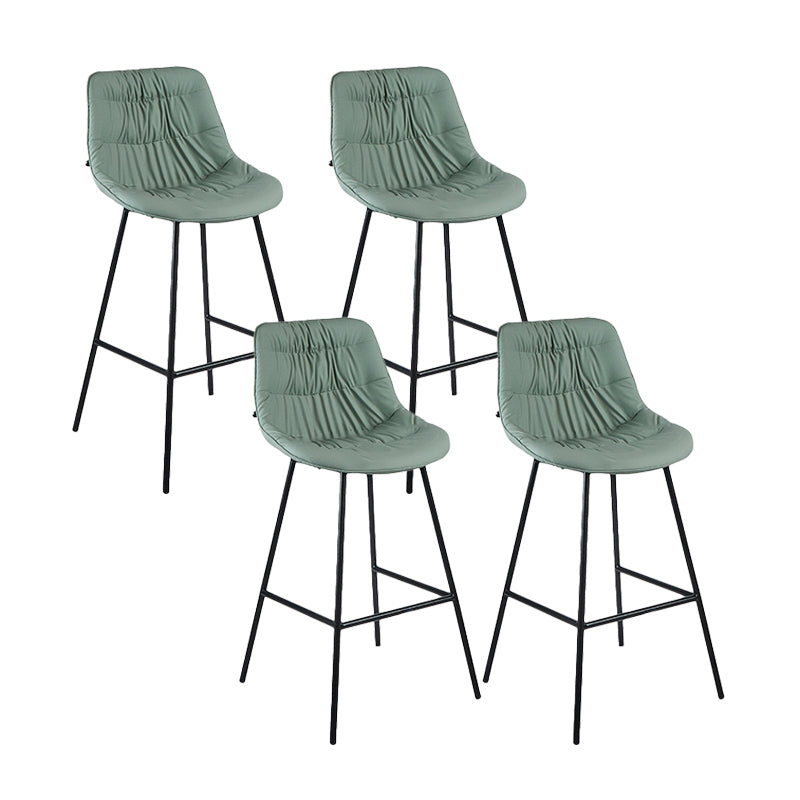 Industrial Bar-stool PU Leather Counter Bar Stool with Metal Legs
