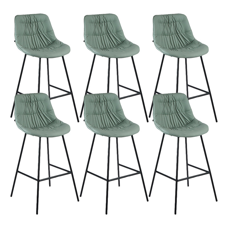 Industrial Bar-stool PU Leather Counter Bar Stool with Metal Legs