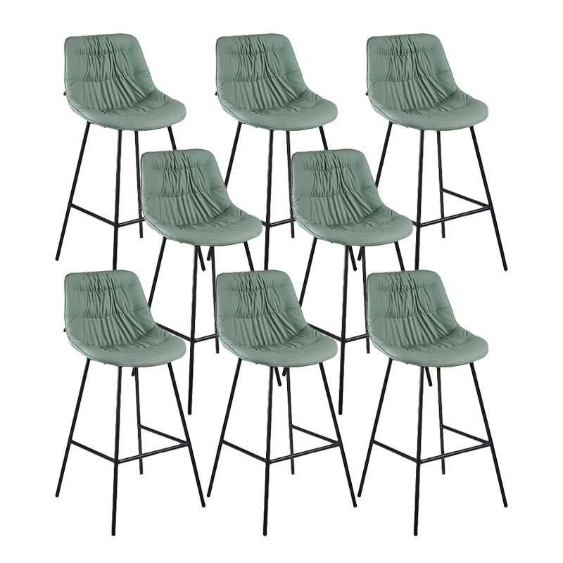 Industrial Bar-stool PU Leather Counter Bar Stool with Metal Legs