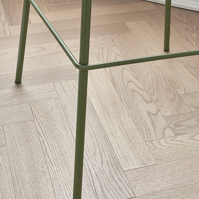 Contemporary Bar-stool Plastic Counter Bar Stool with Metal Legs for Home