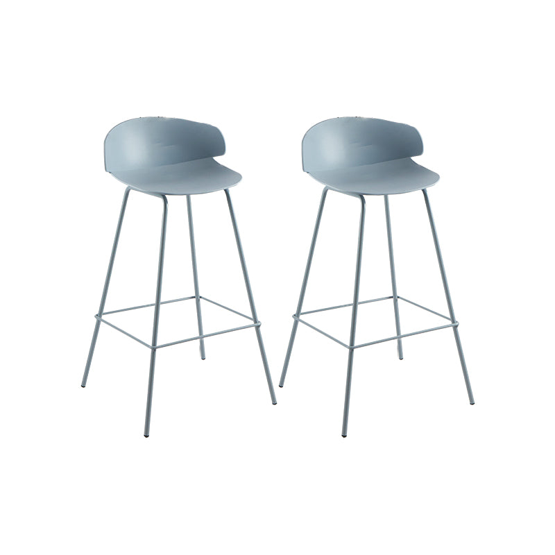 Contemporary Style Bar Stool Plastic Counter Bar Stool with Metal Legs